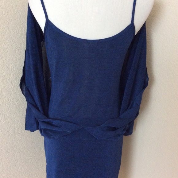 White House Black Market dress long sleeves open back cocktail dress - Picture 4 of 7